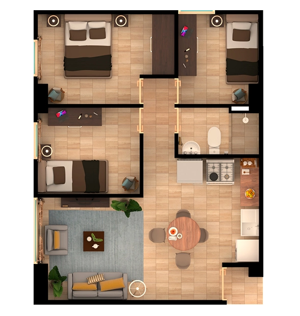 Planta apartamento tipo A